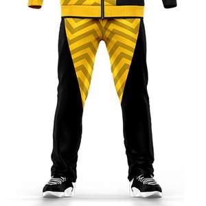 New Design High Quality Custom Mens Jogger Full Zipper Polyester <b>Tech</b> Fleece Sublimation Tracksuits - Product Image 6