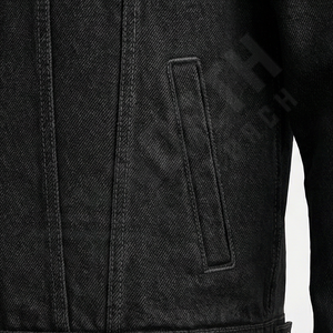 <b>Men's</b> High Quality Reversible Wool Denim <b>Jacket</b> Custom <b>Long</b> Outdoor Jean <b>Jacket</b> Waterproof Manufacturing Outerwear - Product Image 5