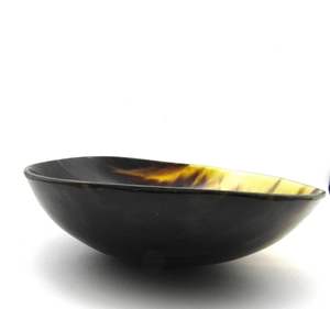 Cuenco de cuerno de búfalo y buey único, arte indio hecho a mano para una colección de acento único para el hogar - Product Image 2