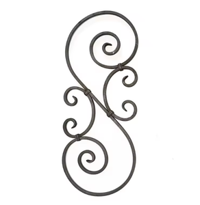 Balaustres y Espigas Ovalados de Hierro Hueco de 1/2 Pulgada, Decorativos, Modernos, en Negro Satinado y Dorado, para Barandillas de Escaleras Interiores, Balcones y Villas - Product Image 5