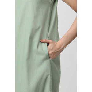 High Quality OEM ODM Sleeveless Casual <b>Linen</b> <b>Dress</b> for <b>Women</b> Hot Sale Shirt Style with Embroidered Logo on Back Designed Girls - Product Image 1