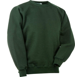 Respirant coton uni teint Vintage surdimensionné vêtements d'hiver thermique personnaliser sweats à col rond pour hommes vêtements en gros - Product Image 1