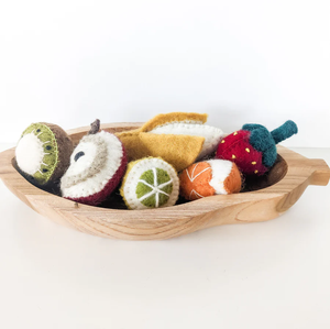 Bol en bois élégant de qualité supérieure fabriqué à la main en forme de papaye meilleur prix bol de service à dessert - Product Image 4
