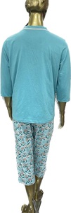 Camisón de rayón con estampado Floral de satén de 2 piezas inspirado en el diseñador para mujer, ropa de casa de verano, ropa de dormir de otoño - Product Image 2