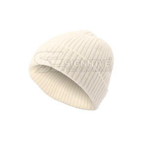 Bonnets d'hiver chauds en tricot doux et extensible pour hommes et femmes, bonnets décontractés d'extérieur, bonnets épais en laine tricotée - Product Image 1