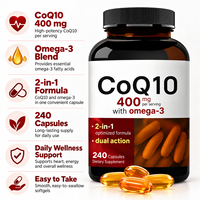 KUNYON Capsules Liposomales Végétaliennes CoQ10 Oméga-3 Saveur Fruitée Melon Amer Cannelle Feuille de Banaba Améliore l'Immunité Bien-être Naturel