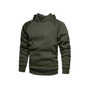 Sweat à capuche unisexe en molleton 100 % coton, teint uni, haute qualité, avec impression thermique en relief, idéal pour l'hiver - Product Image 5