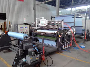 Full Automatic Medical Surgical Gown Hot Melt Adhesive Glue Spray Coating Machine For Nonwoven Breathable PE Film Laminating