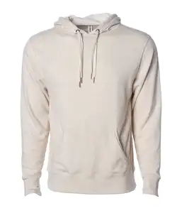 Men Light Grey Heather Cotton Hoodie Lightweight America Women's French Terry Sport Lace Hooded Hoodies
