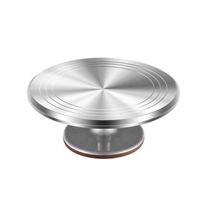 Large <b>vintage</b>-style metal <b>cake</b> <b>stand</b> with beautifully detailed cutout patterns for bakery <b>cake</b> displays and event catering - Product Image 4