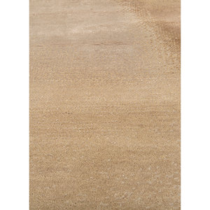 Kavi's Beige <b>Brown</b> Hand Knotted <b>Wool</b> Bamboo Silk Rug Esk-1563 Hidden Patterns for Home Hallway Rectangle Puzzle Abstract Styles - Product Image 3