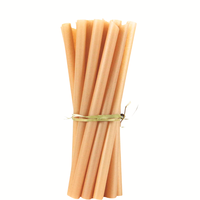 Pailles en bambou organiques compostables biodégradables écologiques recyclables réutilisables à usage unique 200 mm pour thé au lait et fêtes