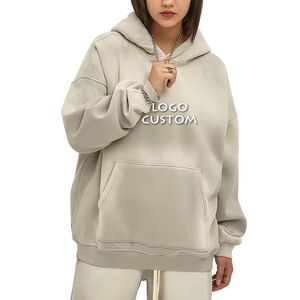 Nuevas sudaderas con capucha de color para mujer de 360gsm, sudaderas con capucha holgadas informales de moda para mujer - Product Image 4
