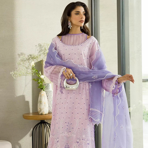 Vestido de Noche Elegante de Gasa Color Marfil para Mujer, Invierno 2025, Manga Larga, Corte en A, Bordado con Lentejuelas, Cintura Natural, con Sujetador Incorporado - Product Image 1