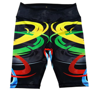 กางเกงขาสั้นลำลองสำหรับผู้ชายกางเกงขาสั้นผ้าซับลิเมชันดีไซน์สีพื้นน้ำหนักเบา - Product Image 1