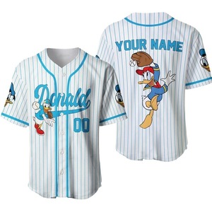 Camisetas de béisbol impresas con etiqueta privada Camisetas de poliéster transpirables para marca personalizada - Product Image 4