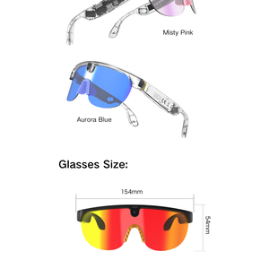Gafas inteligentes Aimb G5max con cámara 1080P, clasificación IPX4 a prueba de agua, montura metálica, gafas de sol deportivas para ciclismo, conducción y correr. - Product Image 5