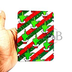 Azulejos Acrílicos Personalizables para Pestañas Navideñas, Pinzas Ovaladas de Diseño Sostenible, Logotipo Personalizado, Azulejos para Pestañas Grinch - Product Image 6