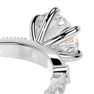 เครื่องประดับงานหมั้นดีไซน์ใหม่สุดโรแมนติกแฟชั่นสีขาวทองเรียบง่ายตัดเป็นเม็ดเพชรตามธรรมชาติได้รับการรับรองสำหรับงานแต่งงาน - Product Image 2