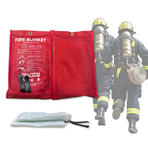 Couverture anti-feu en fibre de verre résistante à la chaleur 550°C pour la lutte contre les incendies, taille personnalisable, épaisseur 0,43/0,45 mm, nylon/PVC blanc pour voiture - Product Image 4