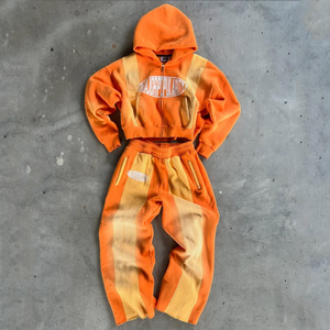 ชุดวอร์มแบบหนา450 GSM พิมพ์ลายสกรีนสีเฮฟวี่เวทพร้อมแผ่นเสริมสำหรับชายและหญิง - Product Image 5