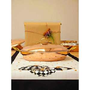 Cuencos más vendidos hechos en la India para servir comida, vajilla occidental de cobre puro segura minimalista, diseño personalizado con alta calidad - Product Image 4