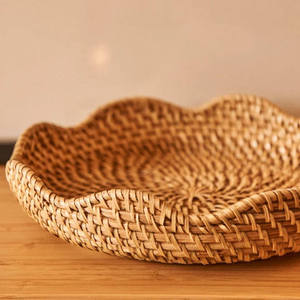 Bandeja Decorativa de Ratán Hecha a Mano, Diseño Elegante, Ligera y Duradera, Hecha en Vietnam, Precio al por Mayor - Product Image 3