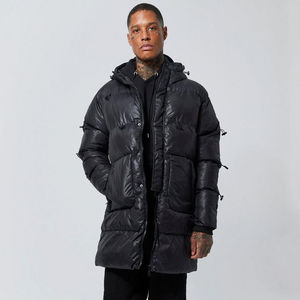 Outwear con capucha abajo Puffer High Street Coat Custom Warm Thick Outdoor Winter Coat Chaqueta acolchada con bolsillos - Product Image 1