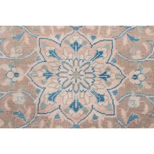 Alfombra de 3.37x10.1 pies, Alfombra Vintage, Alfombra Turca con Borde de Lana Azul - Product Image 5