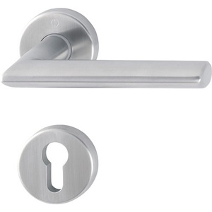 ชุดอุปกรณ์ตกแต่งตู้เสื้อผ้าแบบกลม สตอกโฮล์ม สแตนเลสสตีล PZ DIN ซ้าย/ขวา D/D HOPPE รุ่น E1140Z/42KV/42KVS สินค้าพร้อมส่ง - Product Image 1