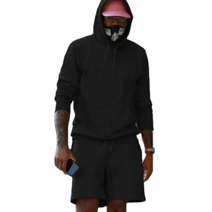 Survêtement d'été respirant pour hommes-Ensembles de sweats à capuche et de shorts pour hommes GYM et vêtements de sport - Product Image 1