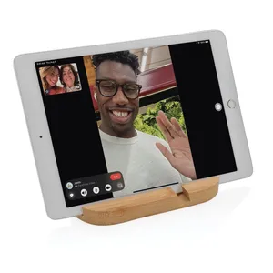 Supporto Sostenibile in Bambù per Smartphone e Tablet, Prodotto per Merchandising Stazionario - Product Image 4