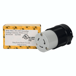 20A 250VAC 2 polos 3 cables conector de bloqueo NEMA - Product Image 5