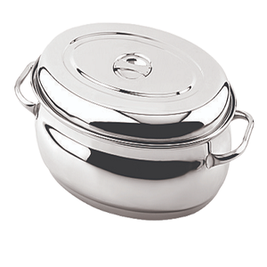 หม้อตุ๋นสแตนเลสคุณภาพสูงทรงรี พร้อมหูจับถนัดมือ ฝาปิดทรงรี - Product Image 2