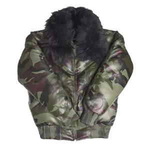 Negro elegante calidad premium OEM blanco personalizado chaqueta de cuero de los hombres - Product Image 4