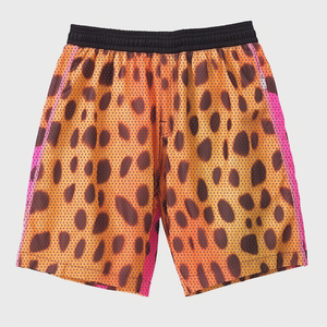 Shorts de basketball personnalisés pour hommes, en maille, style streetwear, 100 % coton, respirants, séchage rapide, motif uni, entrejambe de 5 pouces, élastique - Product Image 4