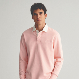 Polo de rugby à manches longues à la mode pour hommes-Durable, confortable et idéal pour les tenues décontractées et le rugby - Product Image 2