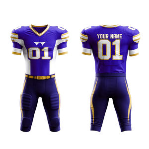 Conjuntos de Camiseta y Pantalones Deportivos de Malla Sublimada Reversible con Estampado Personalizado de Fútbol Americano para Adultos - Product Image 1