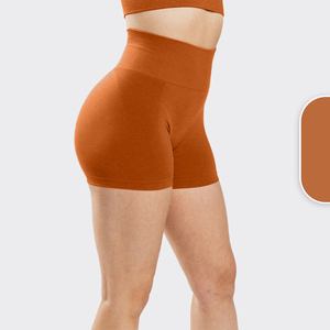 PromotionWomen Girls Elástico Compresión Elástico Color sólido Outdoor Athletic Soft Running Fitness Booty Shorts - Product Image 6