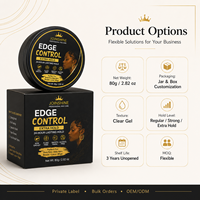 Gel Coiffant Fixation Forte Marque Privée Formule à Base d'Eau Emballage Personnalisé Fournisseurs de Produits de Beauté pour Marques de Perruques (Unisexe Tous Types de Cheveux)