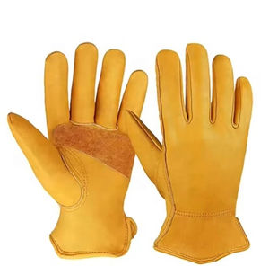 Gants de travail en cuir de vachette de haute qualité pour hommes, gants de sécurité industriels pour la construction, pour le sport, le cyclisme, en provenance du Pakistan - Product Image 1