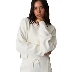 Sudadera Corta Personalizada con Logotipo para Mujer, Top Corto Informal de Algodón para Mujer - Product Image 3