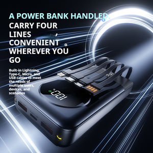 พาวเวอร์แบงค์พกพาขนาดเล็กแบบโปร่งใสสไตล์พังก์ความจุขนาดใหญ่20000 mA อินพุตแบบ Type-C - Product Image 3