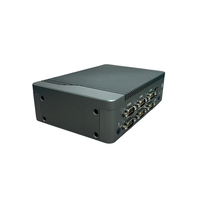 Mini-ordinateur industriel Intel N97 sans ventilateur, Quad Core, PC embarqué, double Ethernet, 6 ports COM, triple DDR4, stockage SSD pour applications intelligentes