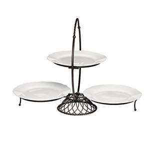 Support à gâteau en acier inoxydable écologique avec finition antique pour des présentations de gâteaux haut de gamme et une décoration d'événements sophistiquée - Product Image 1