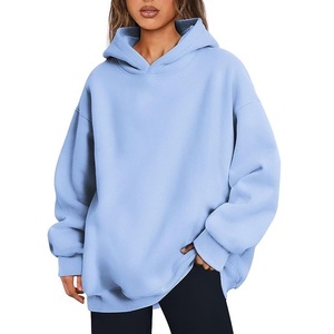 Direct usine fabrication BD haute qualité Logo personnalisé pull à capuche surdimensionné pour les femmes poids lourd épais hiver Long - Product Image 2