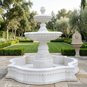 <span class=keywords><strong>Fontaine</strong></span> <span class=keywords><strong>d</strong></span>écorative de jardin extérieure moderne en pierre naturelle sculptée à la main, <span class=keywords><strong>grande</strong></span> taille, résistante à l'eau, prix de gros personnalisé et abordable - Product Image 4