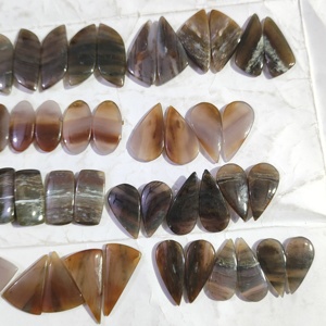 Paire d'agates naturelles de haute qualité Pierres précieuses en vrac de meilleure qualité d'un fournisseur de fabrication pour la vente en gros d'accessoires de bijoux - Product Image 3