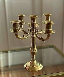 Look chic bougeoir en or le plus exigeant porte-bougies chauffe-plat pour la décoration de table de mariage pièce maîtresse - Product Image 5