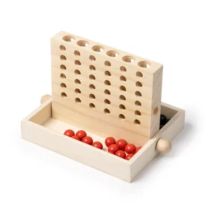 Gadget Promozionale Personalizzato Forza 4 in Legno, Gioco Lantana - Product Image 1